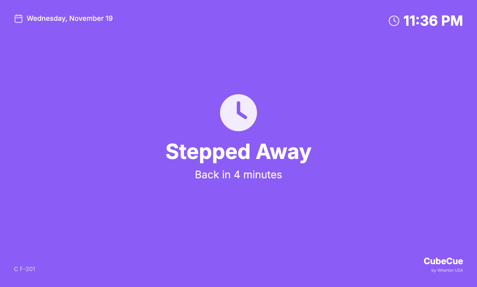 CubeCue Display - 6 Stepped Away